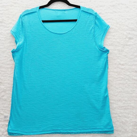 T-Shirt Size PXL Aqua Lace Whimsycore Light Academia Couquette Office Siren Y2K - Picture 8 of 11